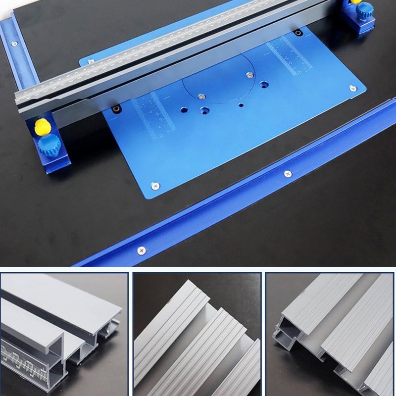 JCFANTS Store 75 سياج منشار الطاولة لملحقات النجارة، سياج منشار مائل بتصميم T-Track مع قياس ليزر - يناسب مناشير الطاولة المحمولة، مناشير الشريط ومناشير الخزائن (سياج فقط) - Image 5